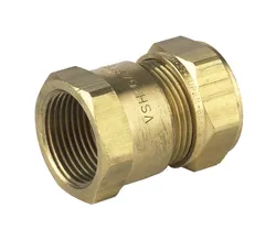 Knelovergangsstuk, messing, 22mm  x 1" F, (drink)water, VSH VSH Super S1204